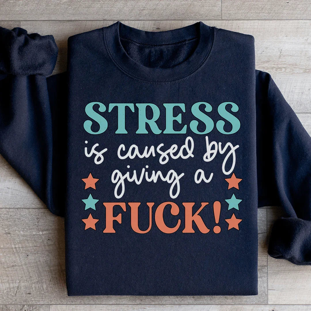 Stress Sweatshirt Black / S Peachy Sunday T-Shirt