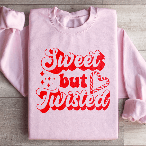 Sweet But Twisted Sweatshirt Light Pink / S Peachy Sunday T-Shirt