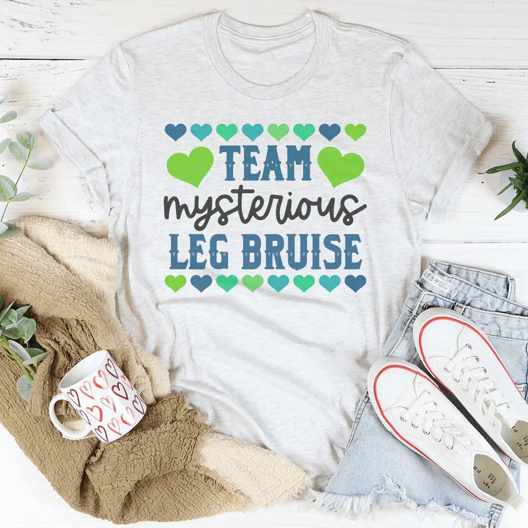 Team Mysterious Leg Bruise Tee Ash / S Peachy Sunday T-Shirt