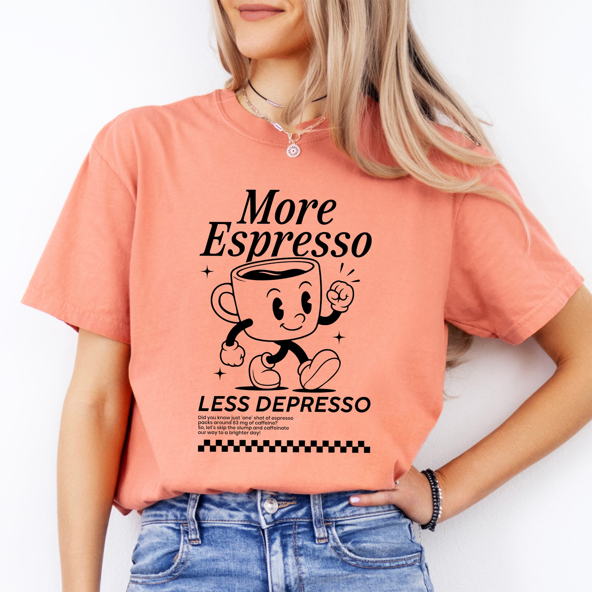 Camiseta «Más espresso, menos depresión»