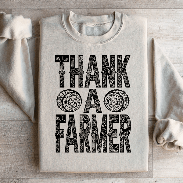 Thank A Farmer Sweatshirt Sand / S Peachy Sunday T-Shirt