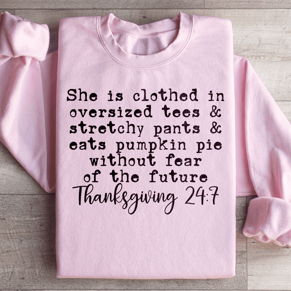 Thanksgiving 247 Sweatshirt Light Pink / S Peachy Sunday T-Shirt