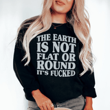 The Earth  Is Not Flat Tee Black / S Peachy Sunday T-Shirt