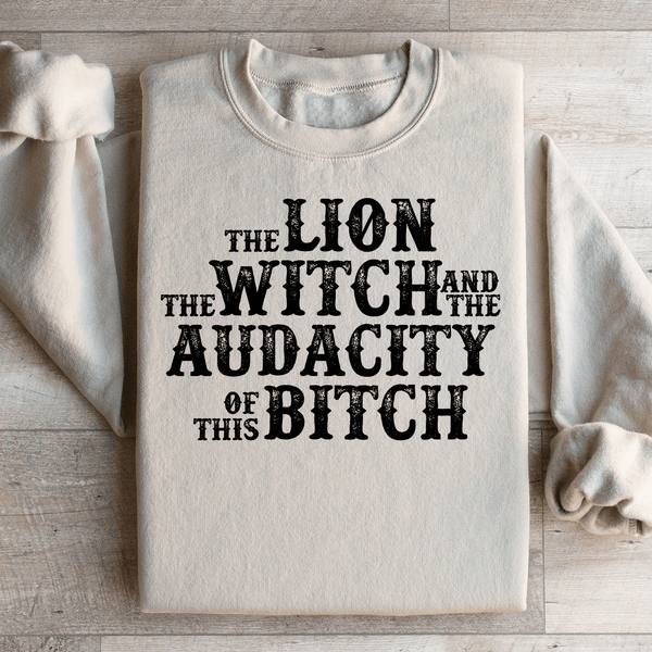 The Lion The Witch & The Audacity Of This B Sweatshirt Sand / S Peachy Sunday T-Shirt