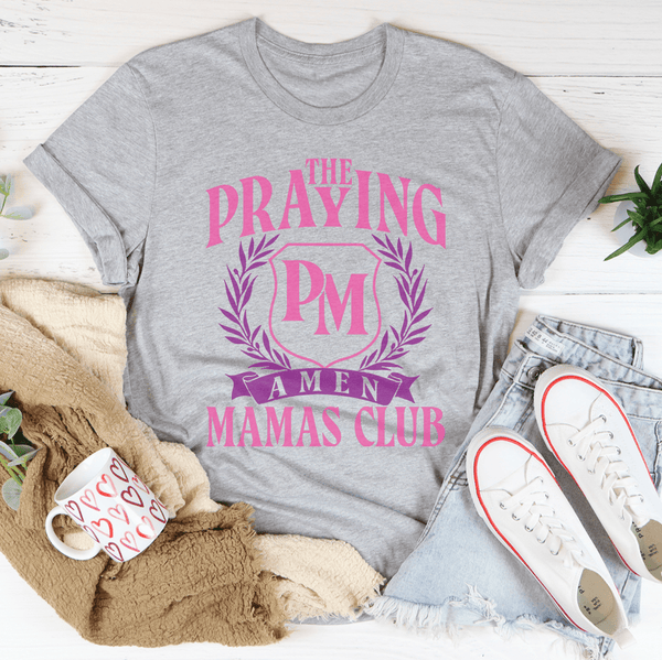 The Praying Mamas Club Tee Athletic Heather / S Peachy Sunday T-Shirt