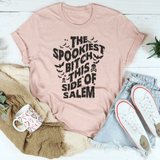 The Spookiest Bitch This Side Of Salem Tee Heather Prism Peach / S Peachy Sunday T-Shirt