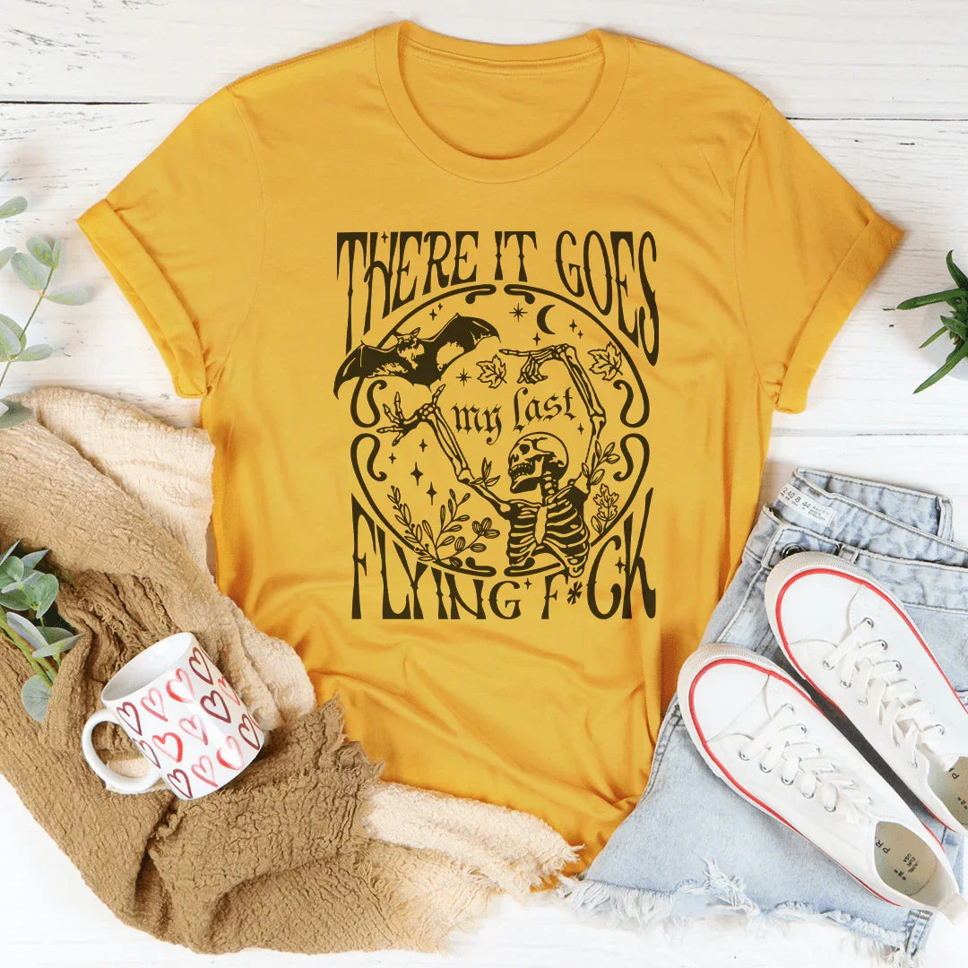 There It Goes My Last Flying F-ck Tee Mustard / S Peachy Sunday T-Shirt