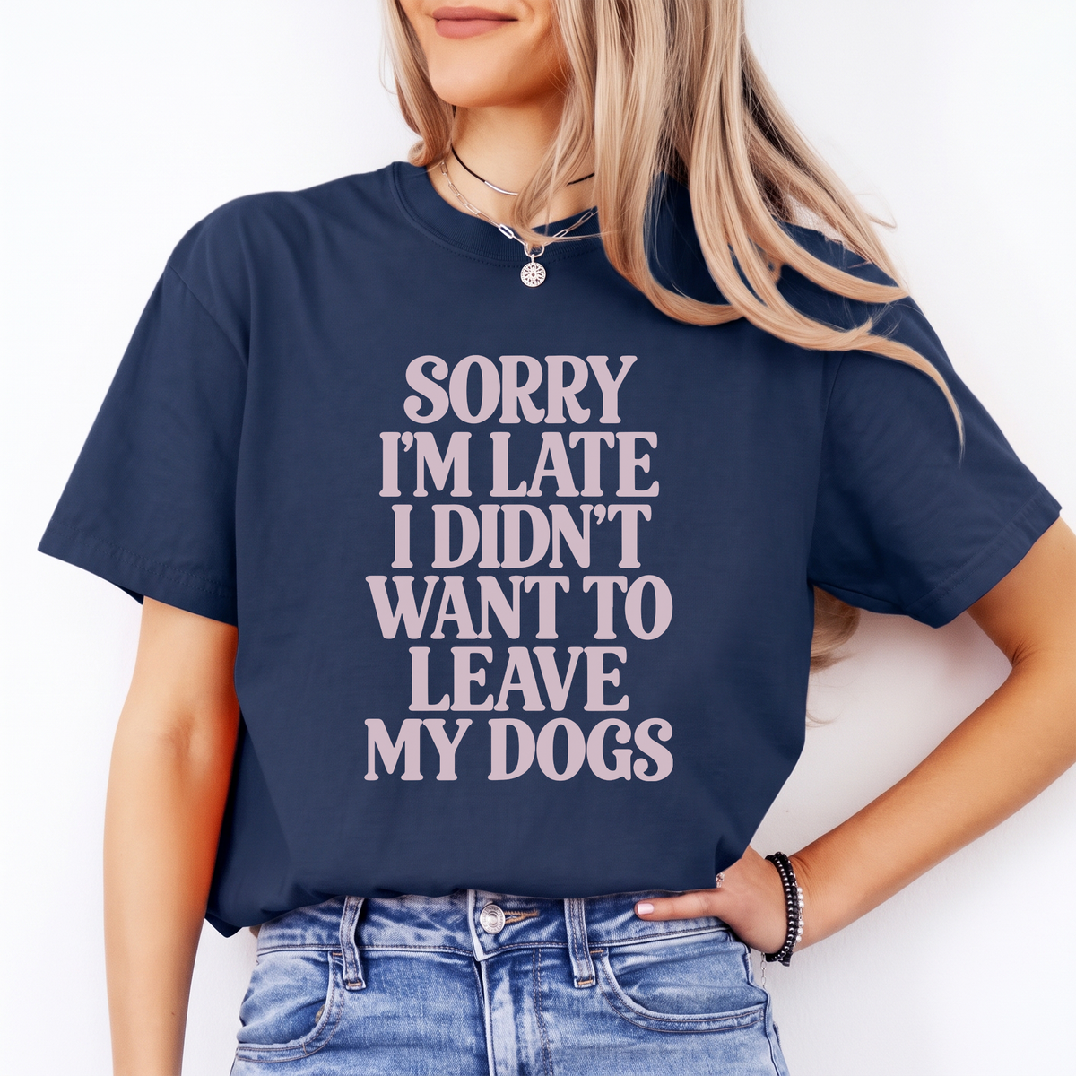 Camiseta «Perdón por llegar tarde»