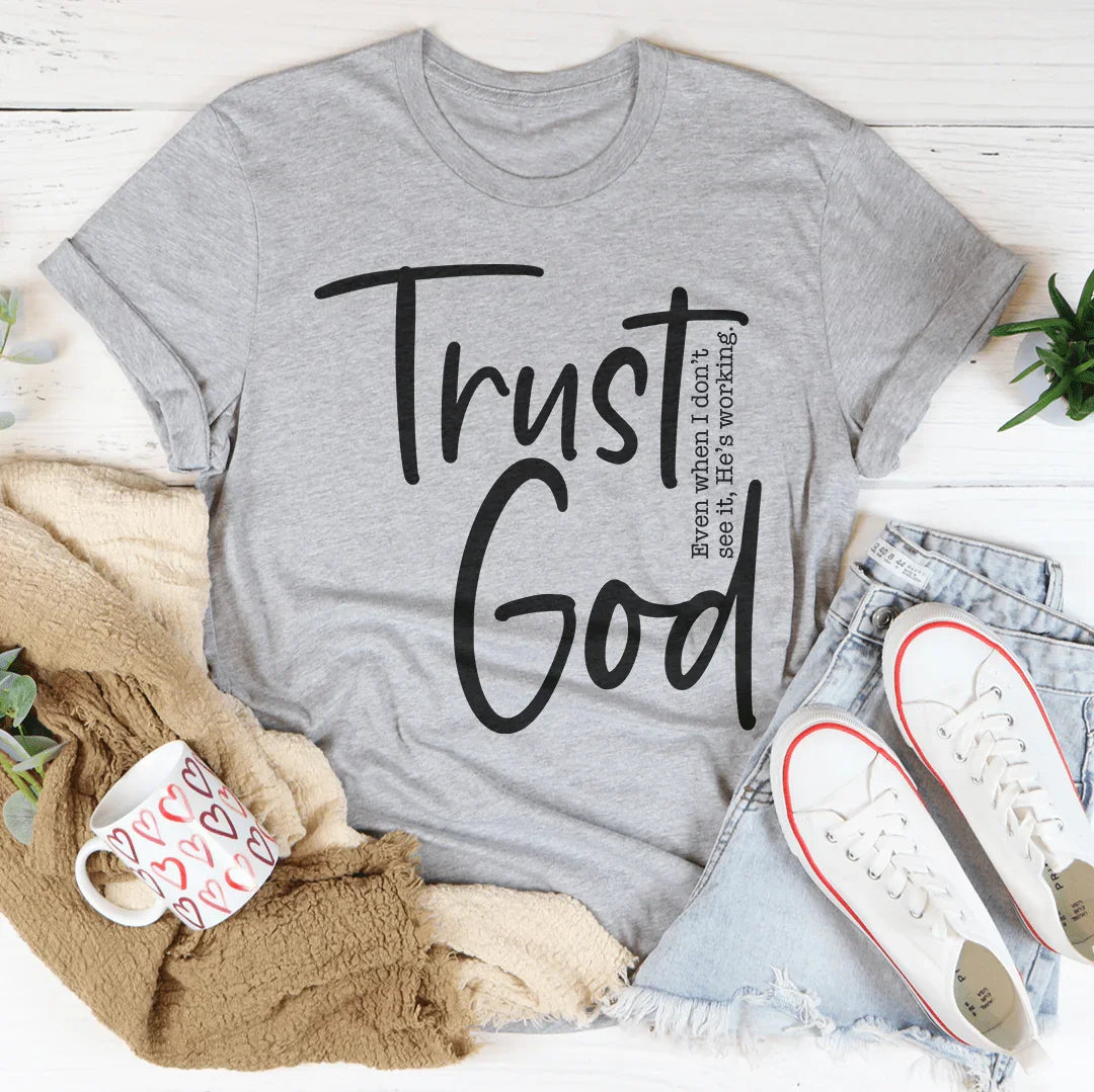 Trust God Tee Athletic Heather / S Peachy Sunday T-Shirt
