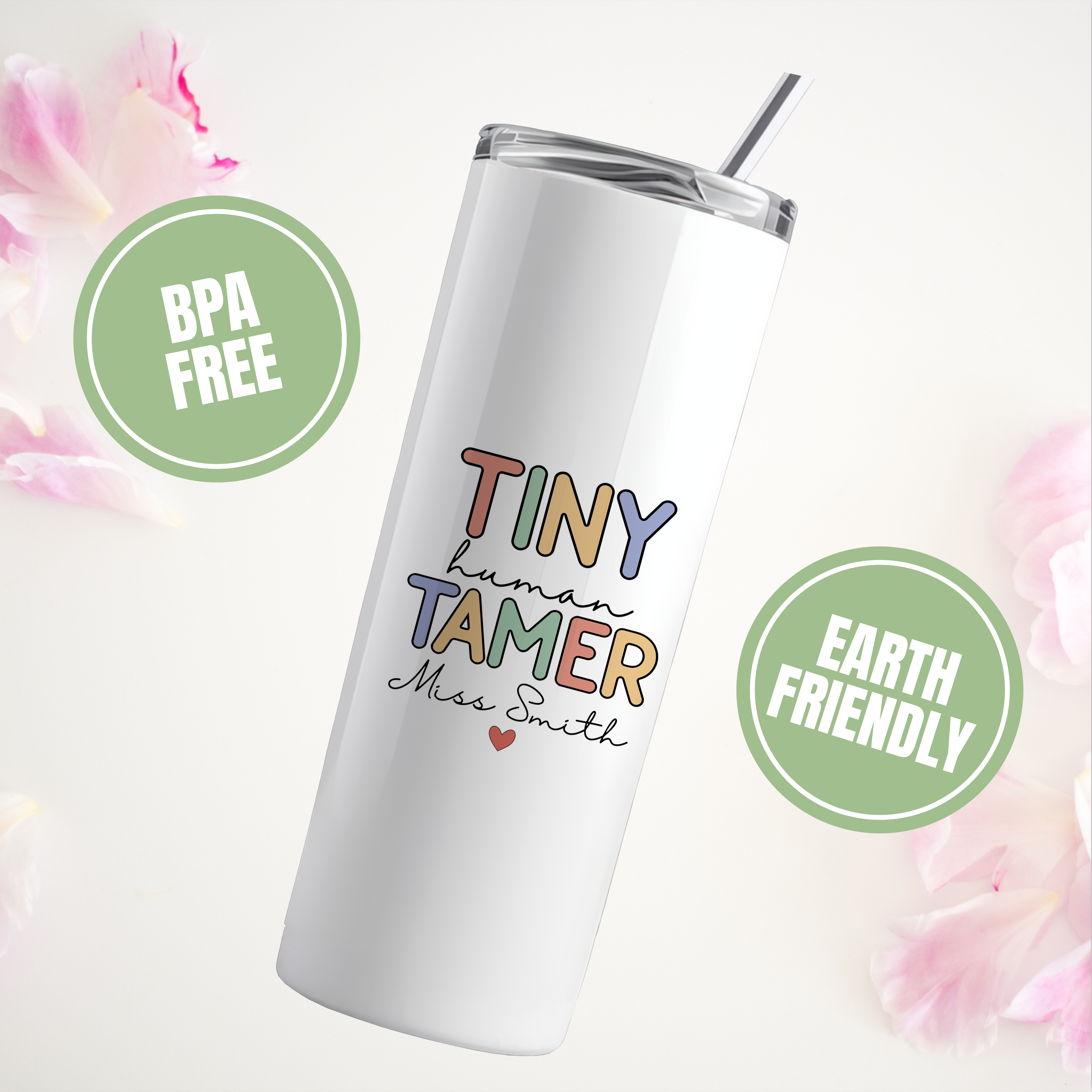 Personalized Tiny Human Tamer Tumbler