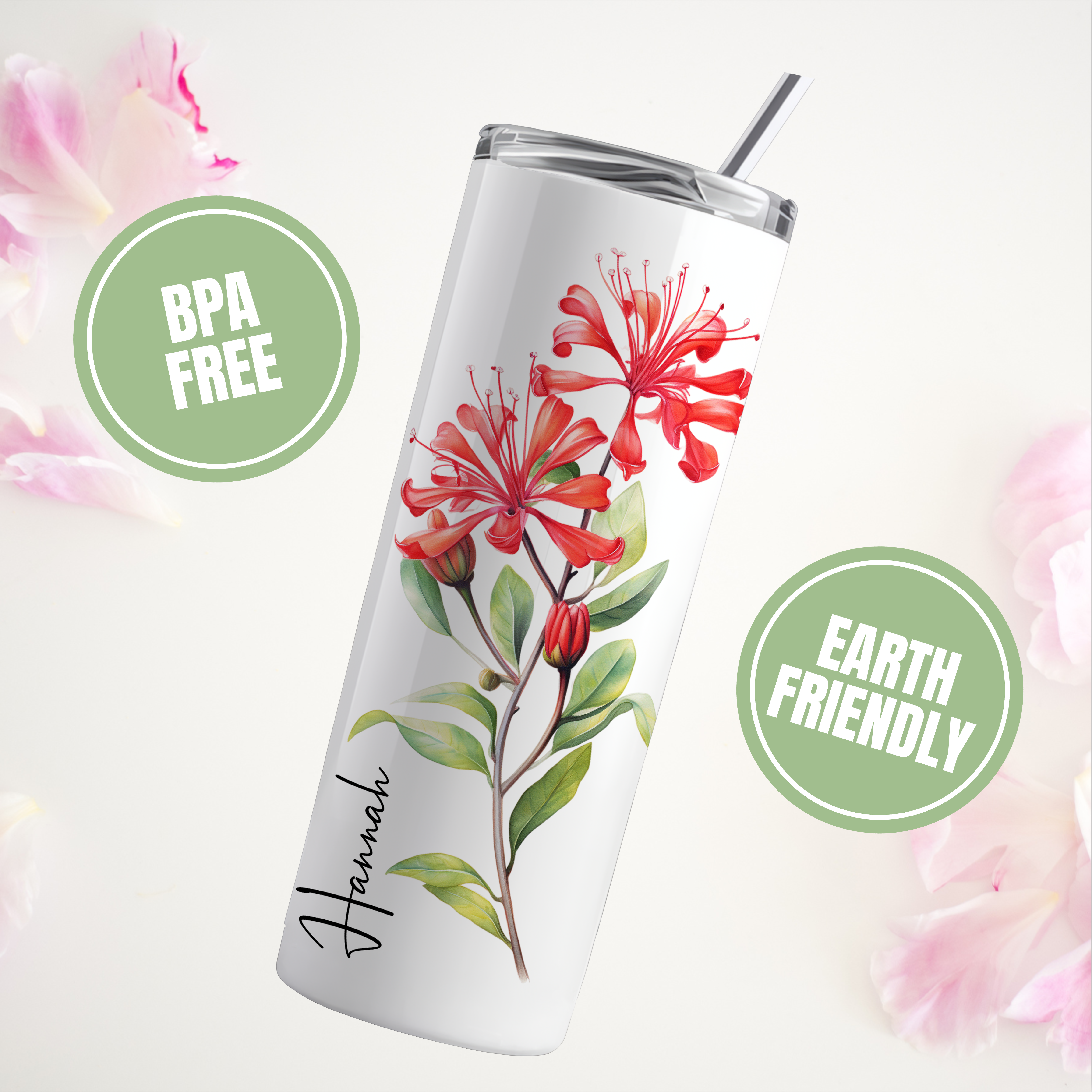 Personalize Birth Flower Tumbler
