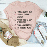 Tumble Out Of Bed Tee Heather Prism Peach / S Peachy Sunday T-Shirt