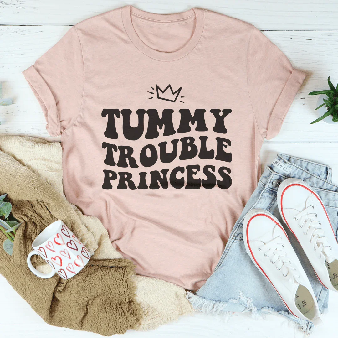 Tummy Trouble Princess Tee Heather Prism Peach / S Peachy Sunday T-Shirt