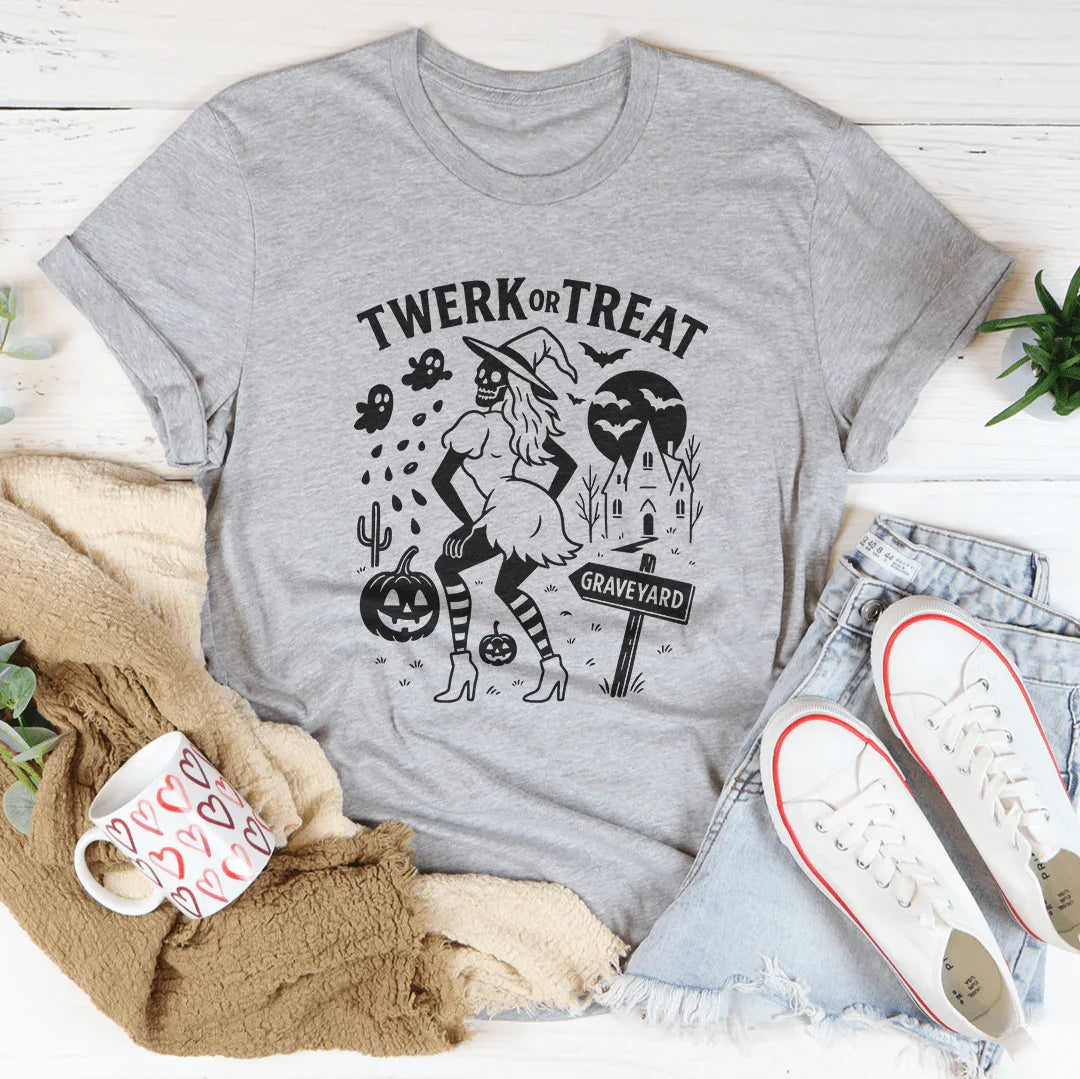 Twerk Or Treat Tee Athletic Heather / S Peachy Sunday T-Shirt