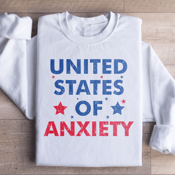 United States Of Anxiety Sweatshirt White / S Peachy Sunday T-Shirt