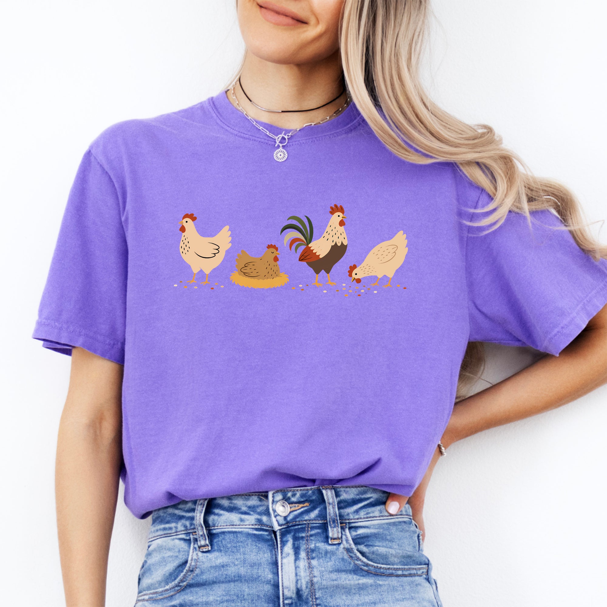 Camiseta de pollo bohemio