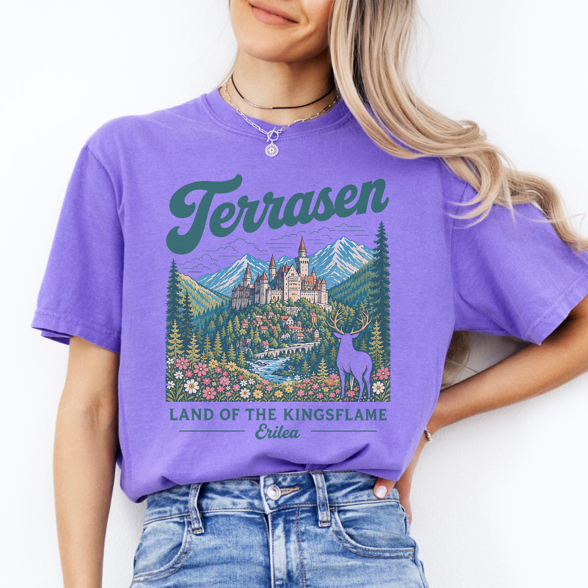 T-shirt Terrasen, terre de la flamme des rois