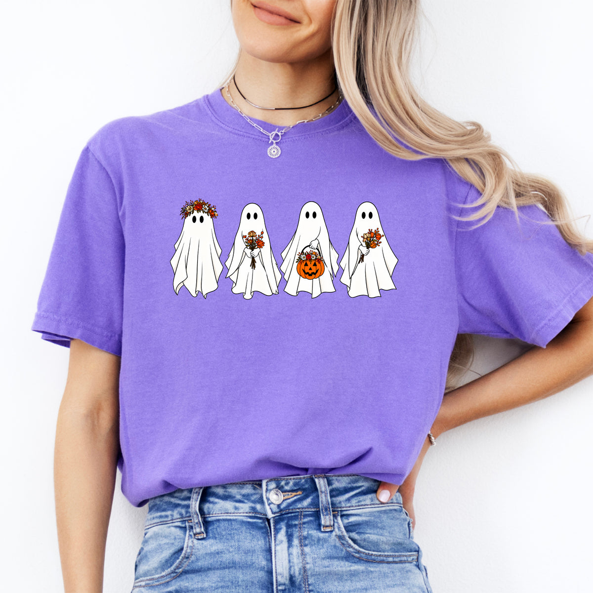 Camiseta Floral Ghost
