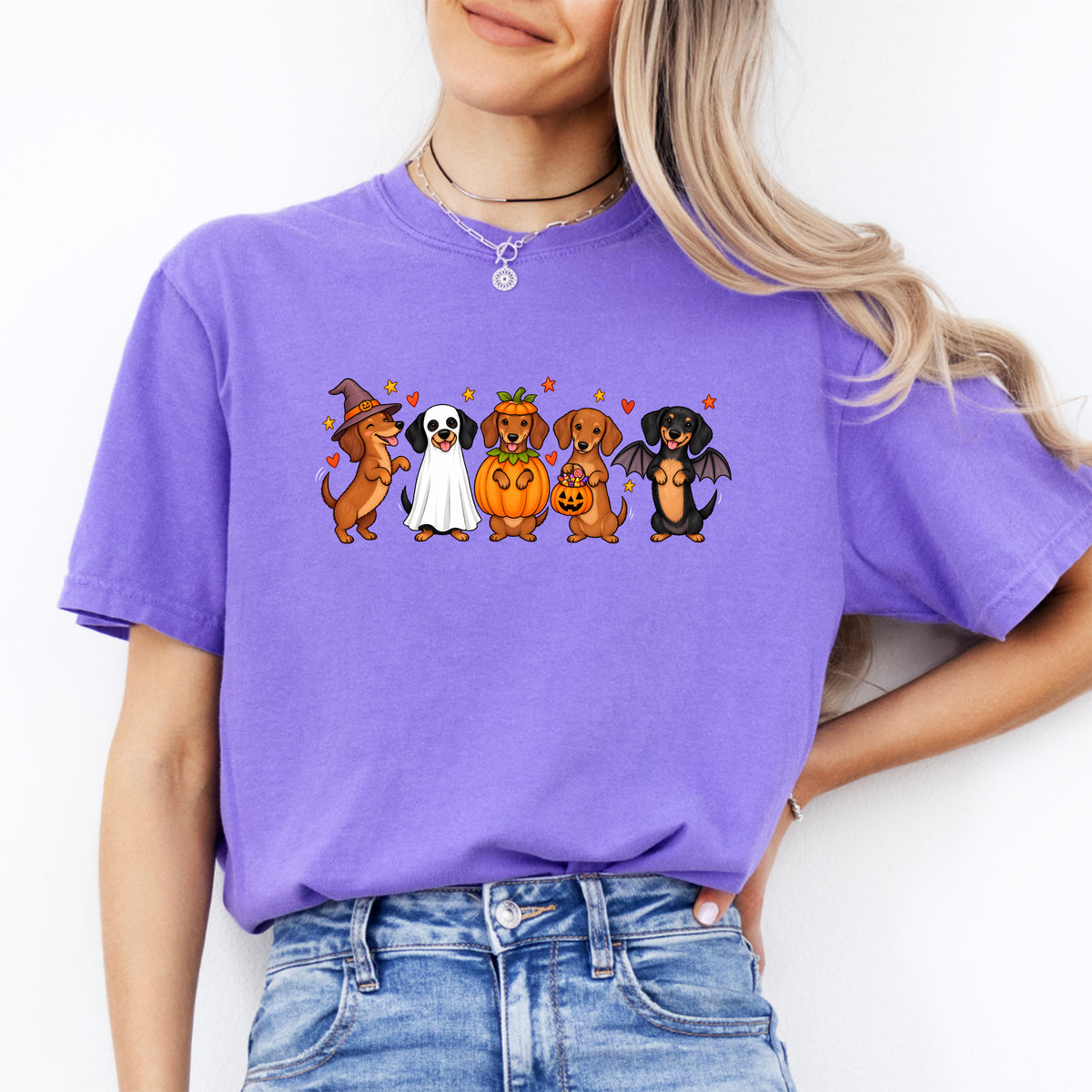 T-shirt teckel d’Halloween