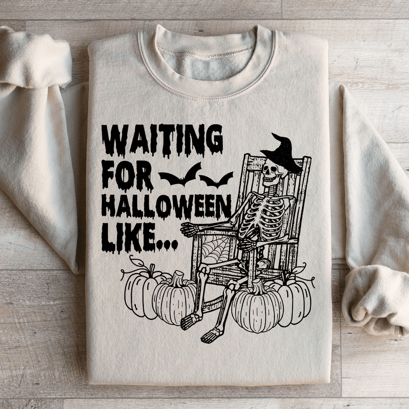Waiting For Halloween Like Sweatshirt Sand / S Peachy Sunday T-Shirt