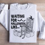 Waiting For Halloween Like Sweatshirt White / S Peachy Sunday T-Shirt