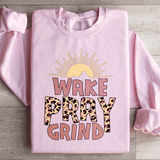 Wake Pray Grind Sweatshirt Peachy Sunday T-Shirt