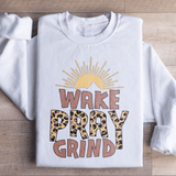 Wake Pray Grind Sweatshirt White / S Peachy Sunday T-Shirt