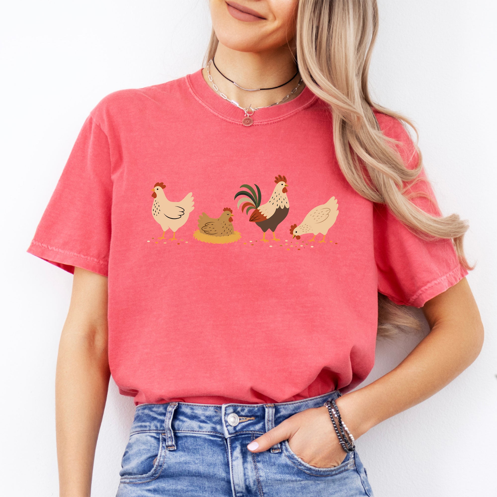 Camiseta de pollo bohemio