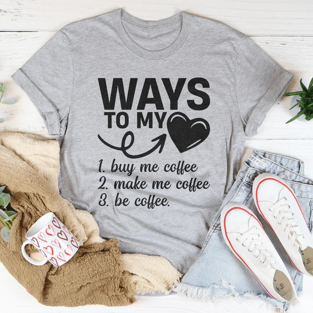 Ways To My Love Tee Athletic Heather / S Peachy Sunday T-Shirt