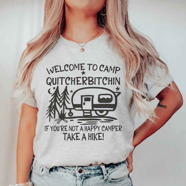 Welcome To Camp Quitcherbitchin Tee Athletic Heather / S Peachy Sunday T-Shirt