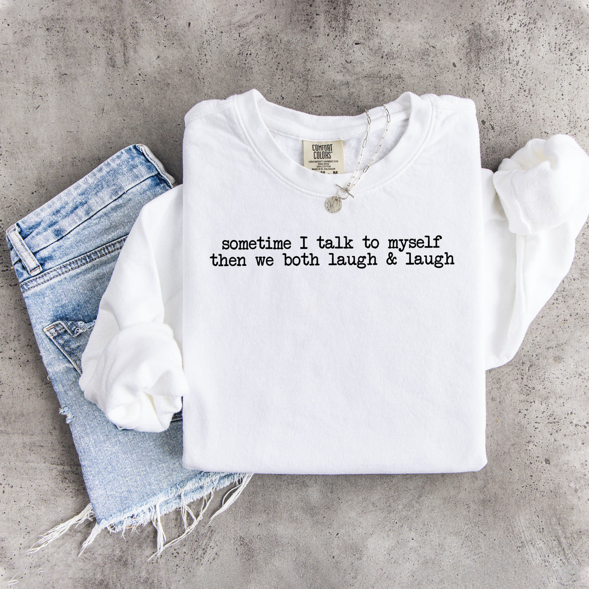 Sudadera «A veces hablo conmigo misma»