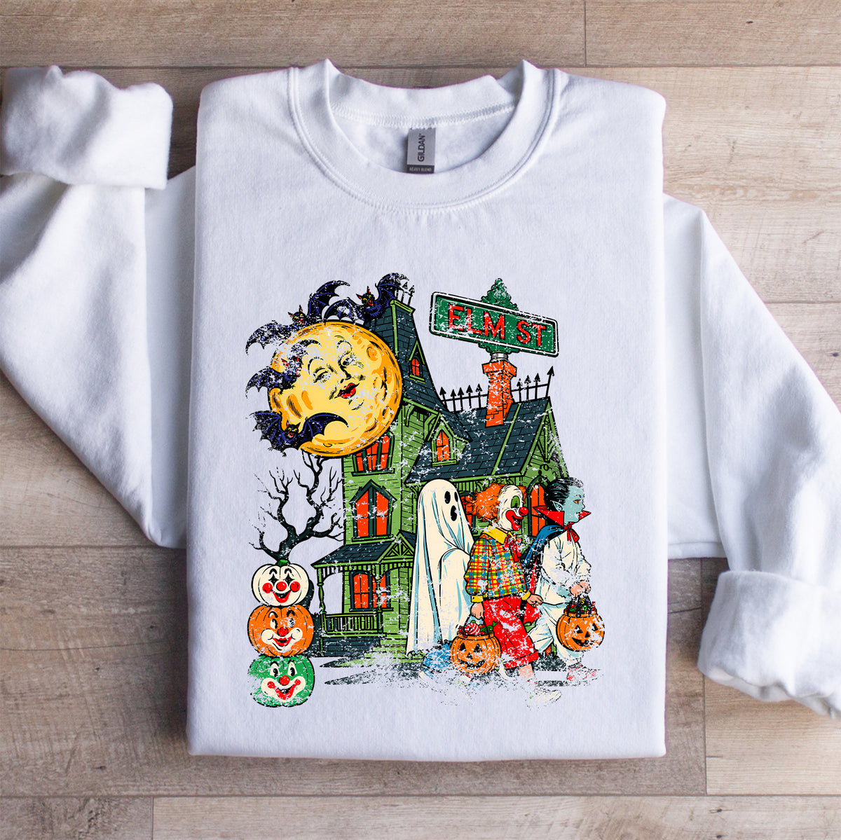 Sudadera retro de Halloween para pedir dulces