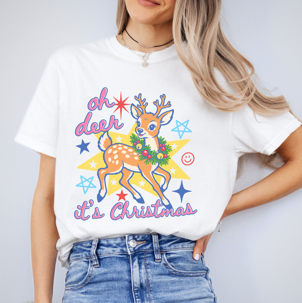 Oh Deer It's Christmas Tee