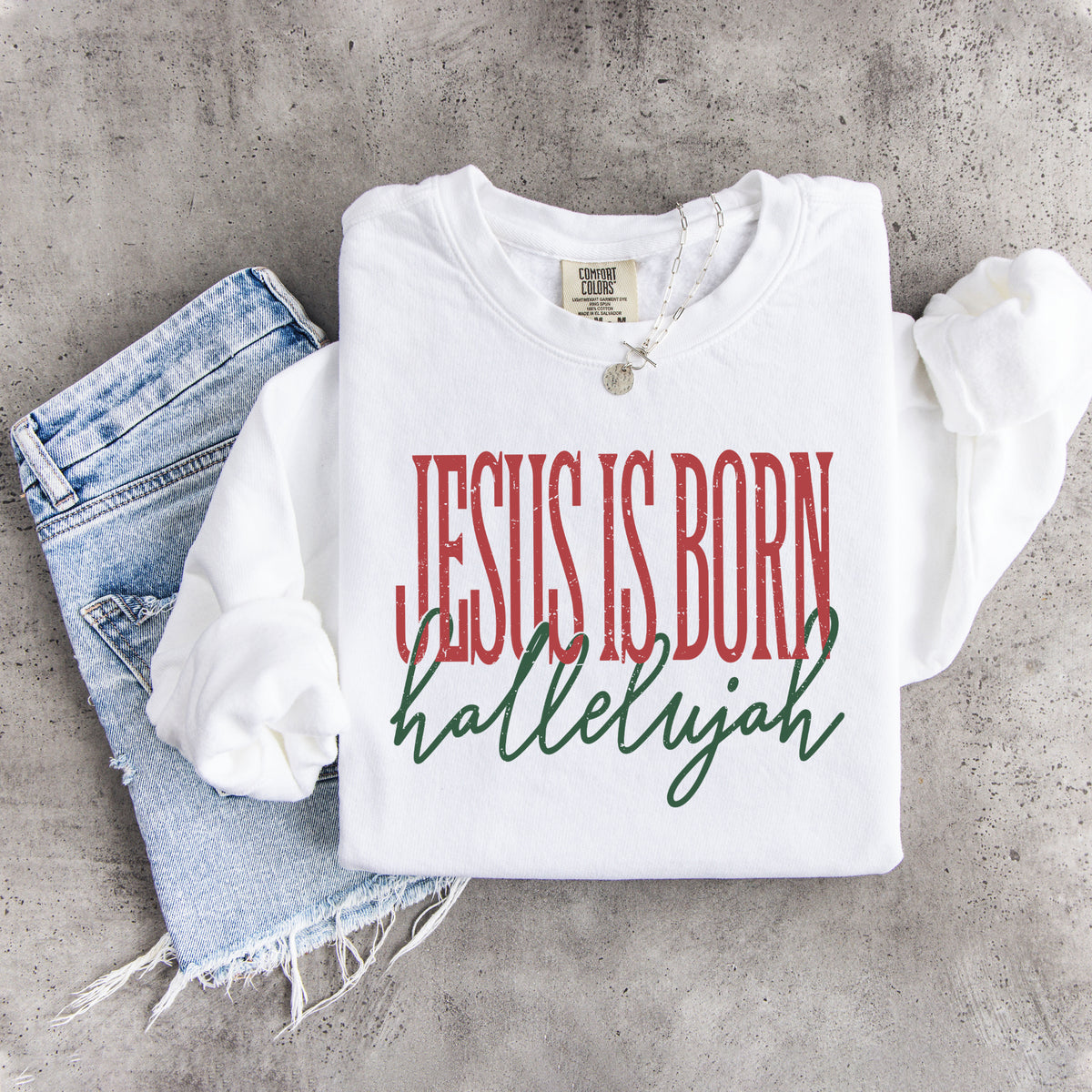 Sudadera «Jesús ha nacido, aleluya»