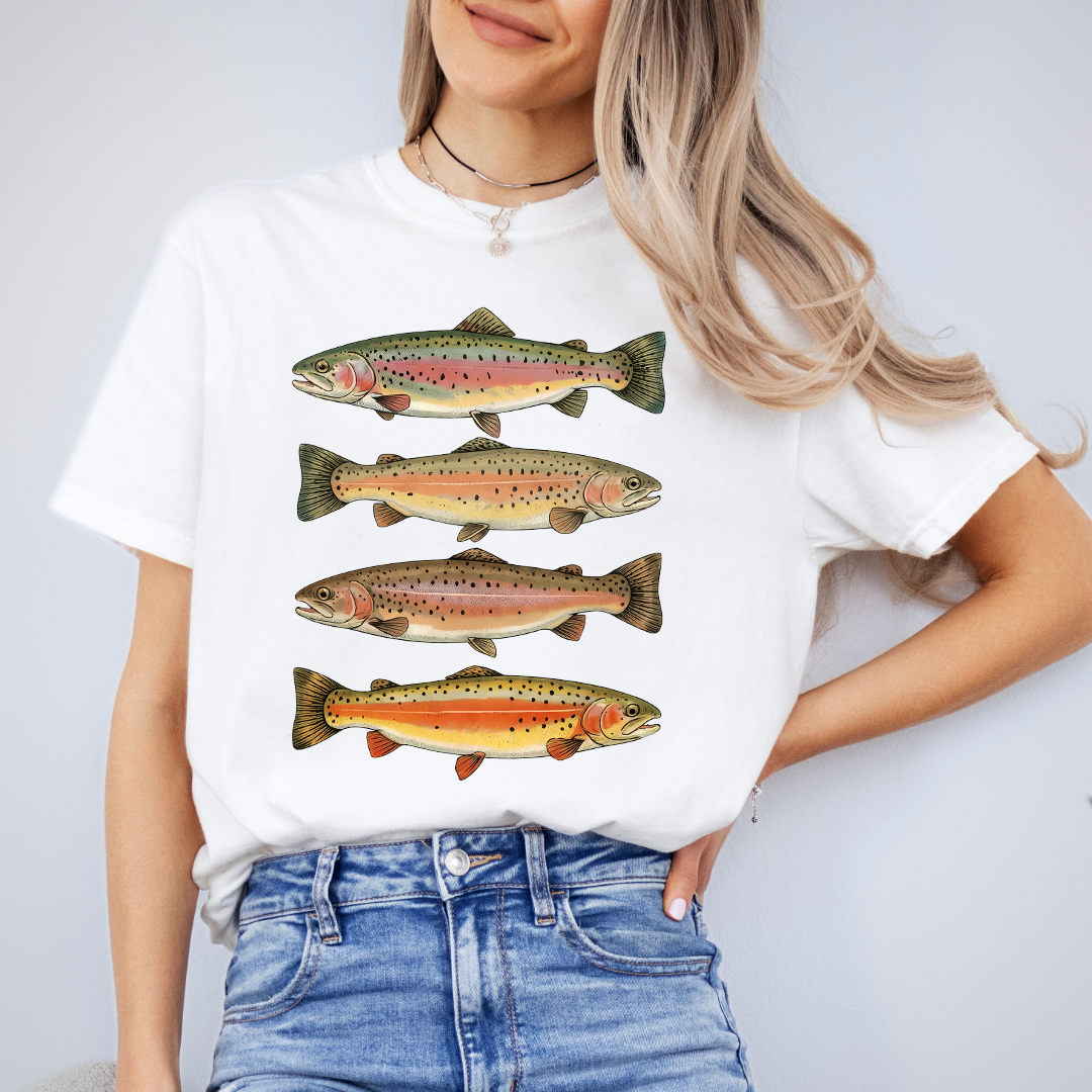 Rainbow Trout Fishes Tee