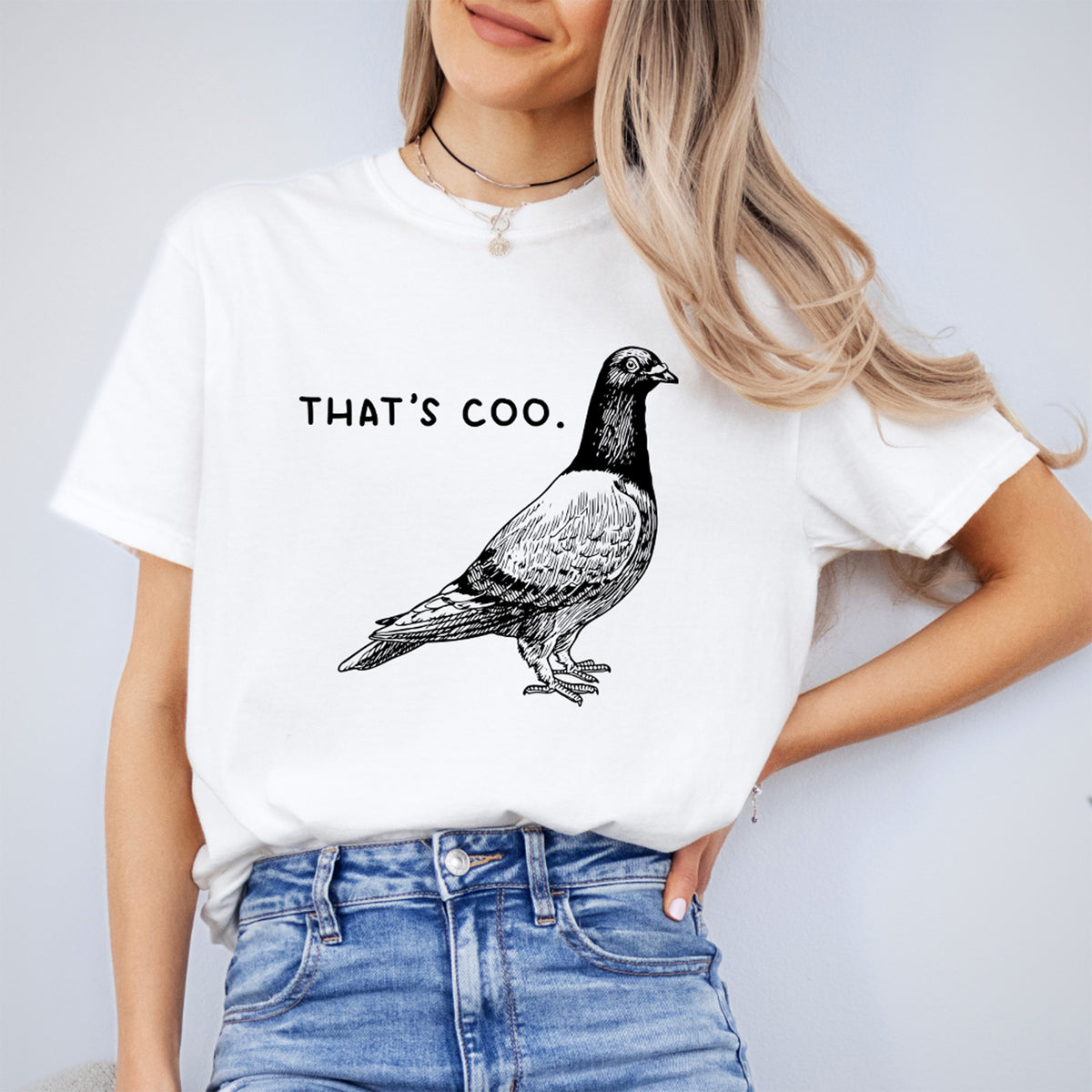 "That's Coo" Funny Pigeon Pun Graphic T-Shirt