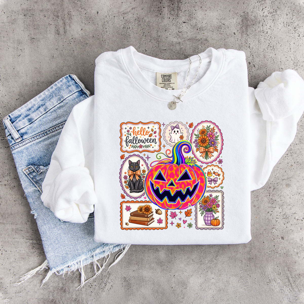 Hallo Falloween-Sweatshirt