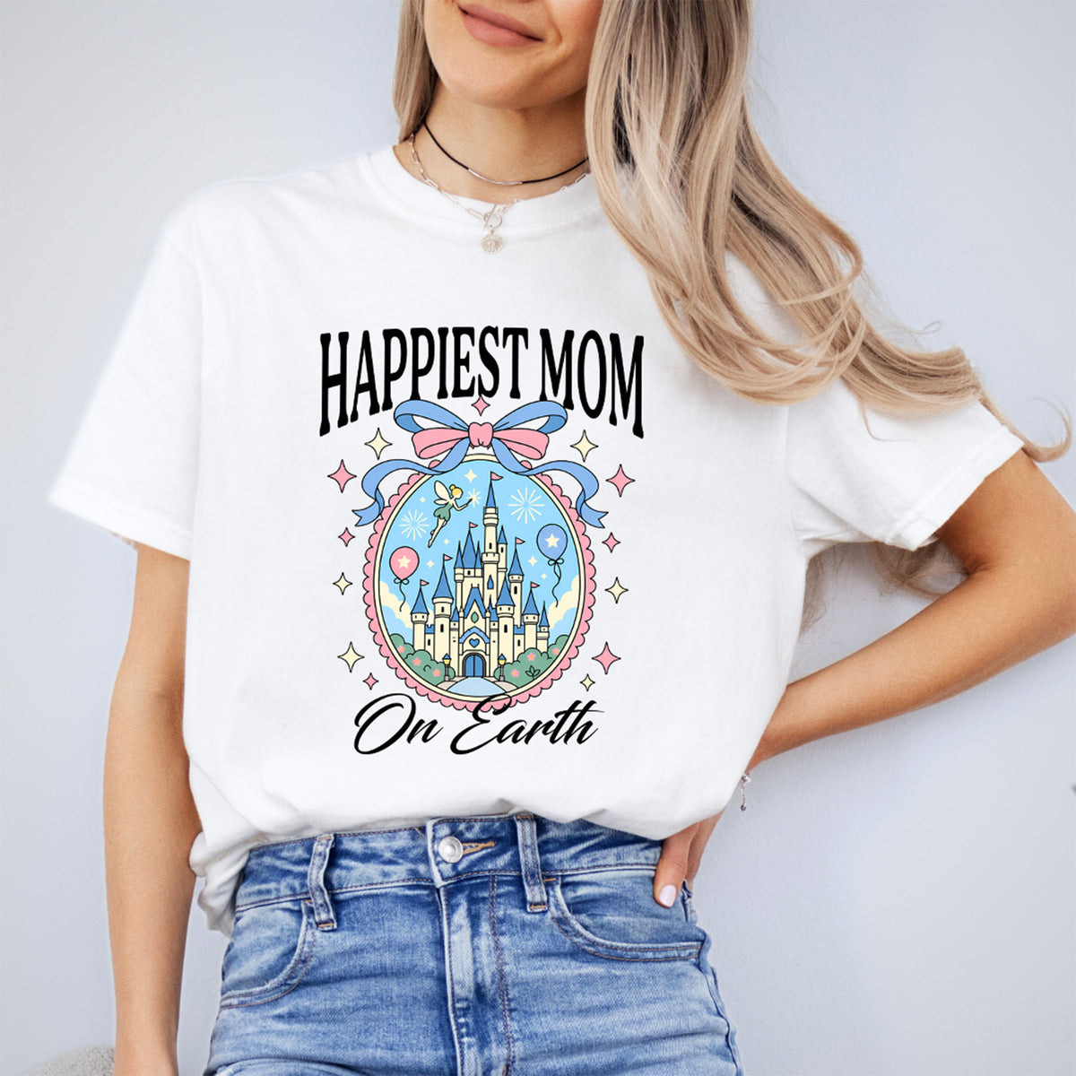 Retro-T-Shirt „Glücklichste Mama der Welt“
