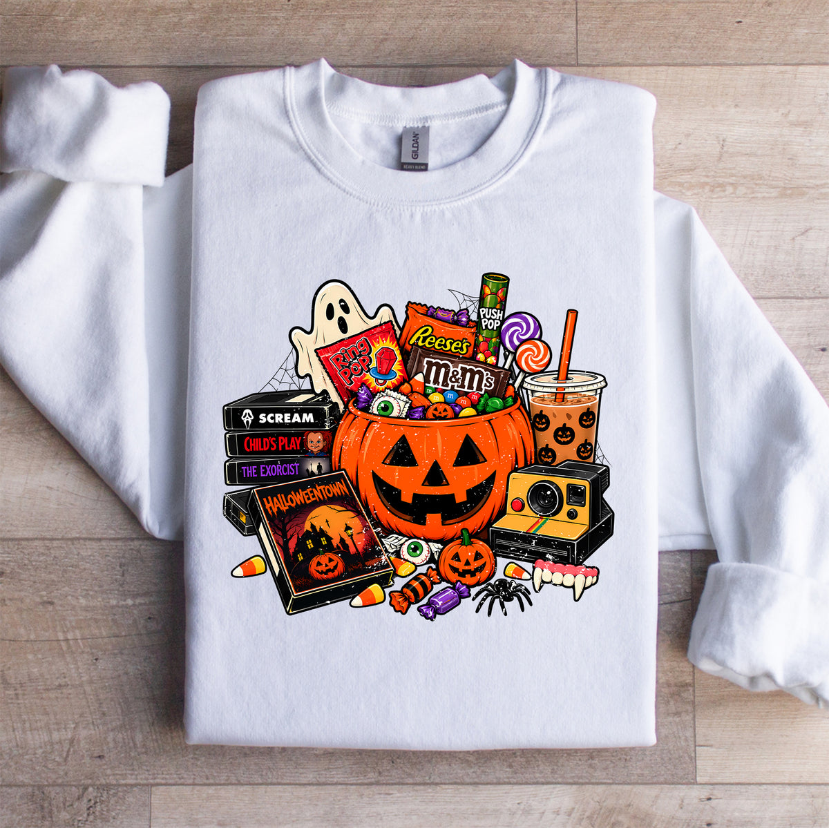 Sudadera retro de Halloween para pedir dulces