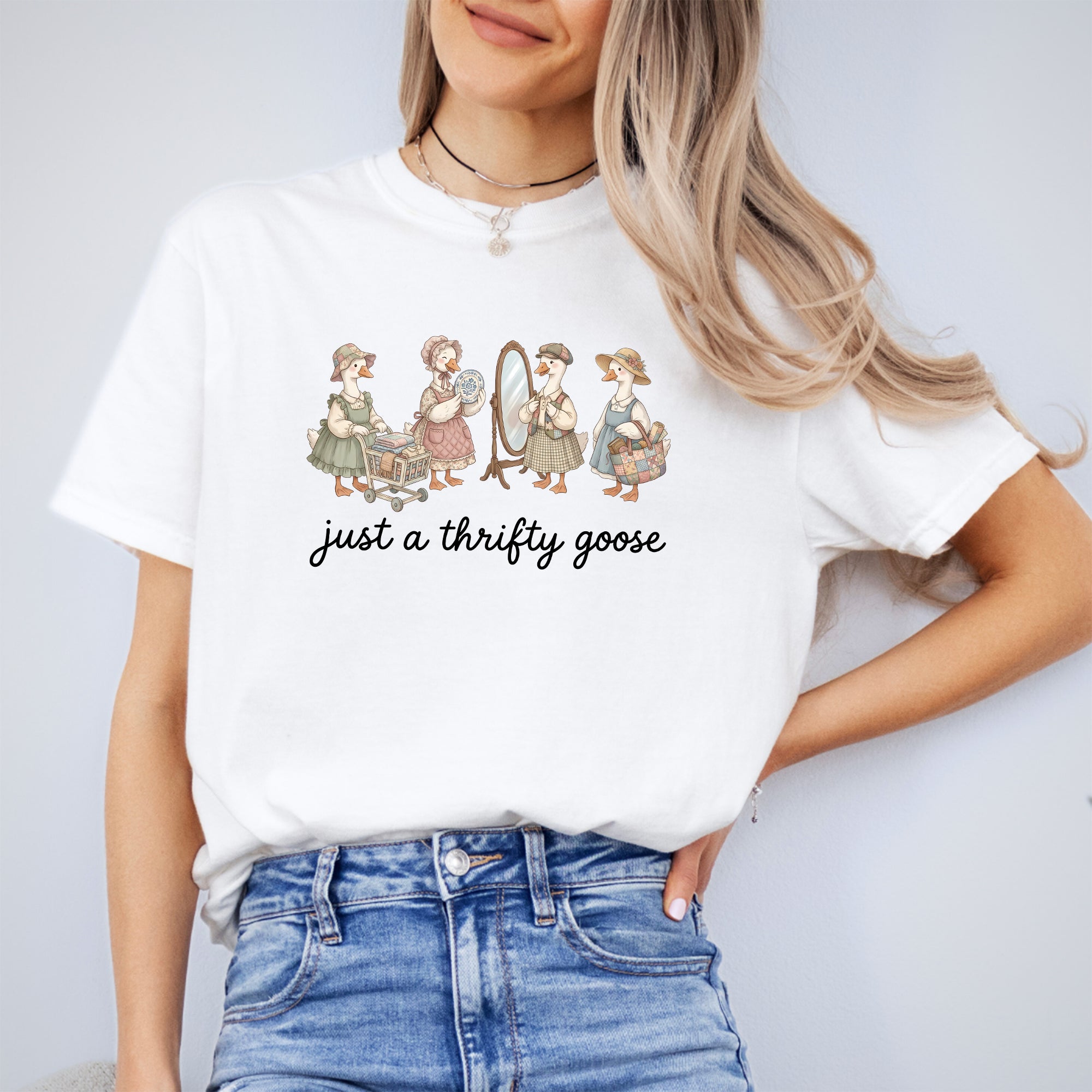 Just A Thrifty Goose Tee