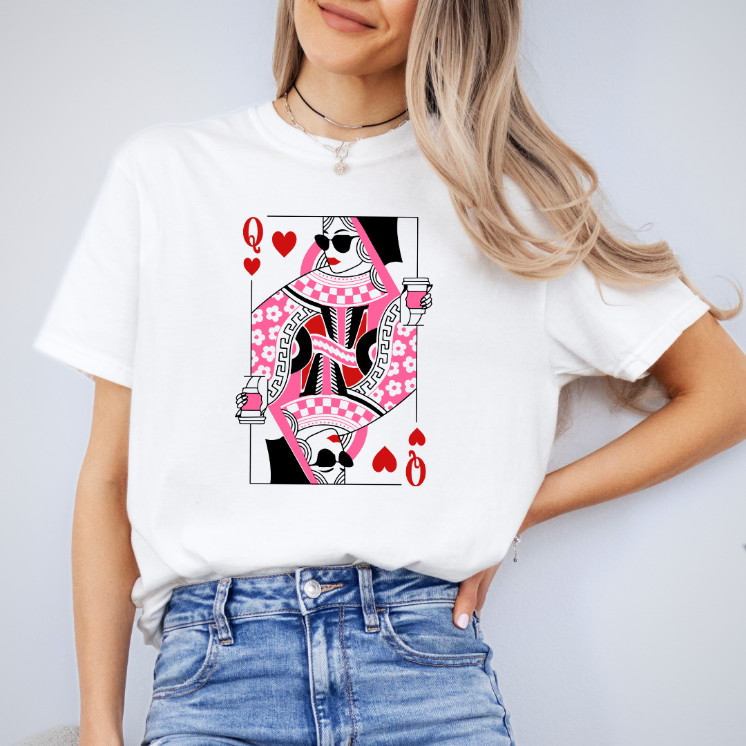 Camiseta de café Reina de Corazones