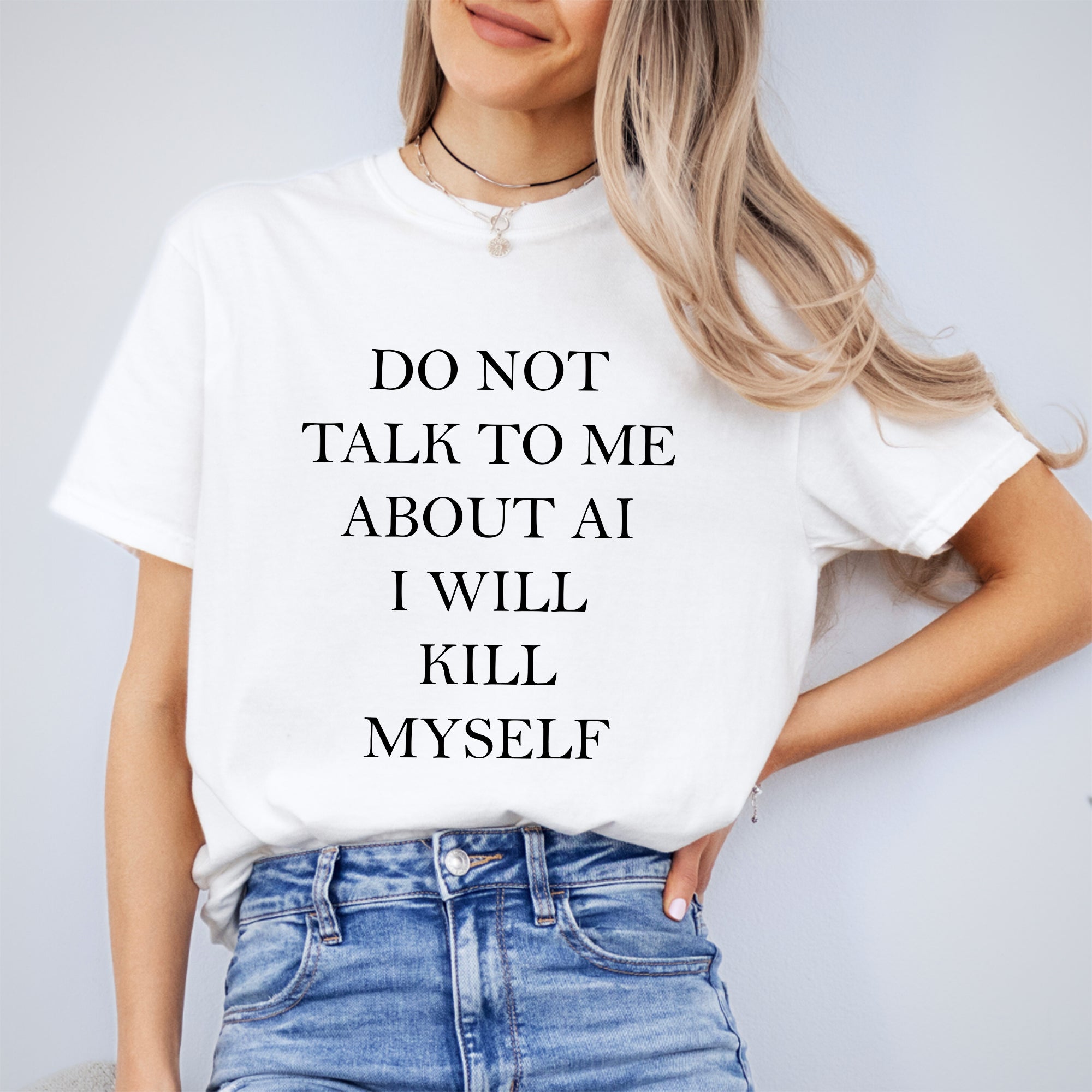 T-shirt « Ne me parlez pas d’IA »