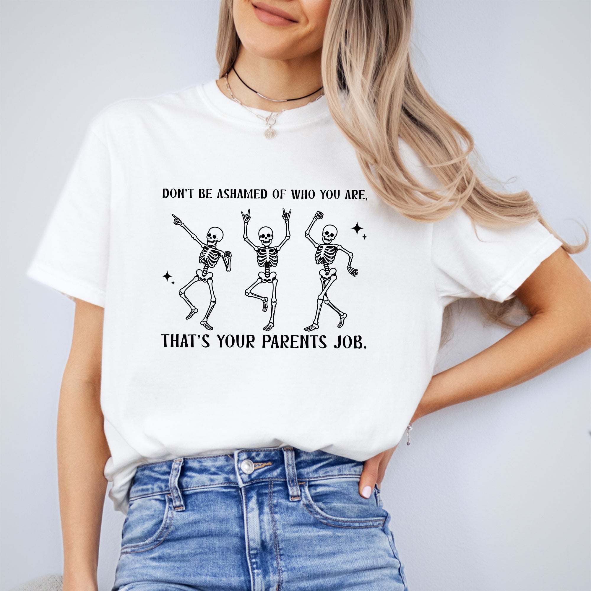 T-Shirt „Schäm dich nicht für das, was du bist“