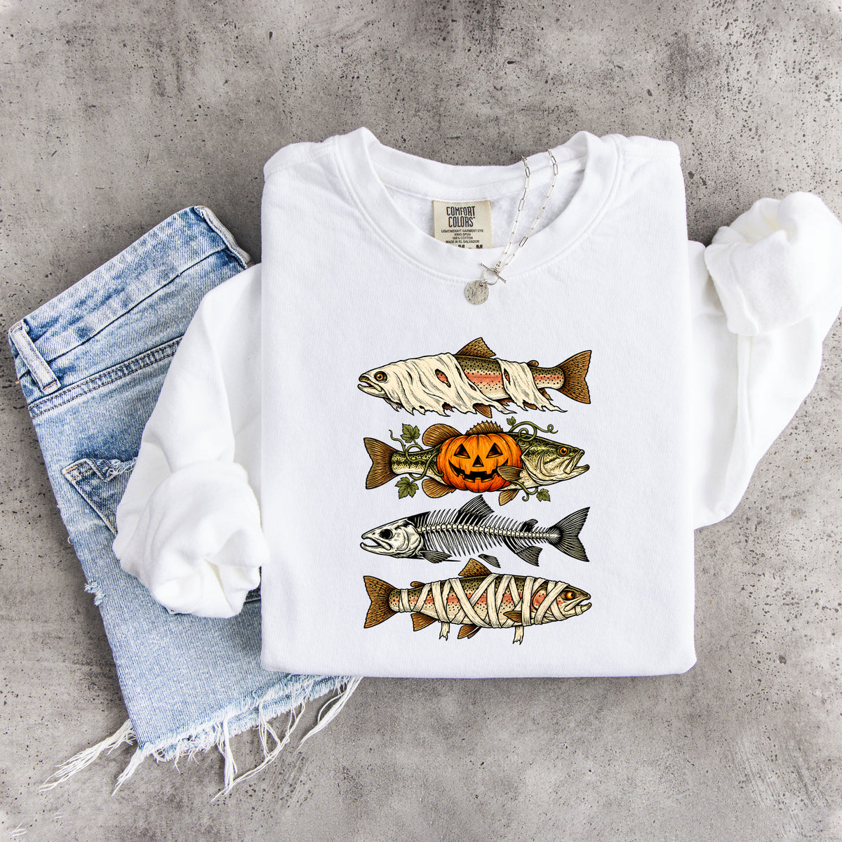 Sudadera de peces de Halloween
