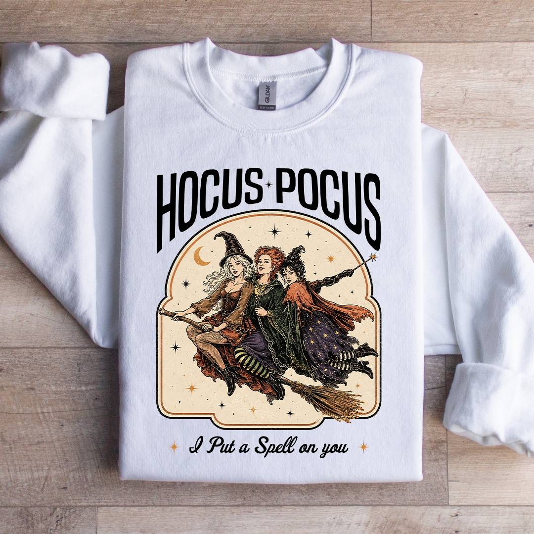 Halloween Witchy Fleece Pullover – "Hocus Pocus" Sweatshirt