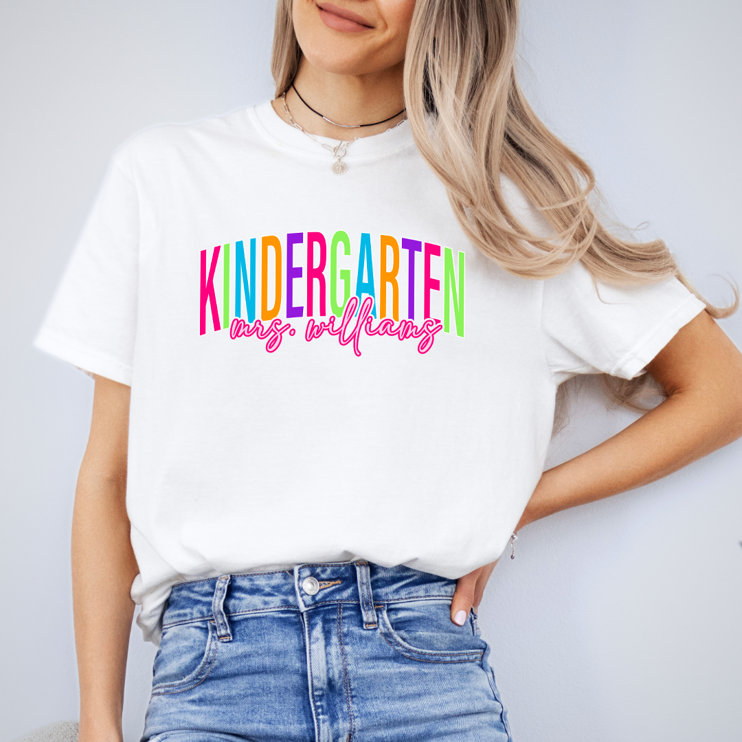Personalized Kindergarten Tee