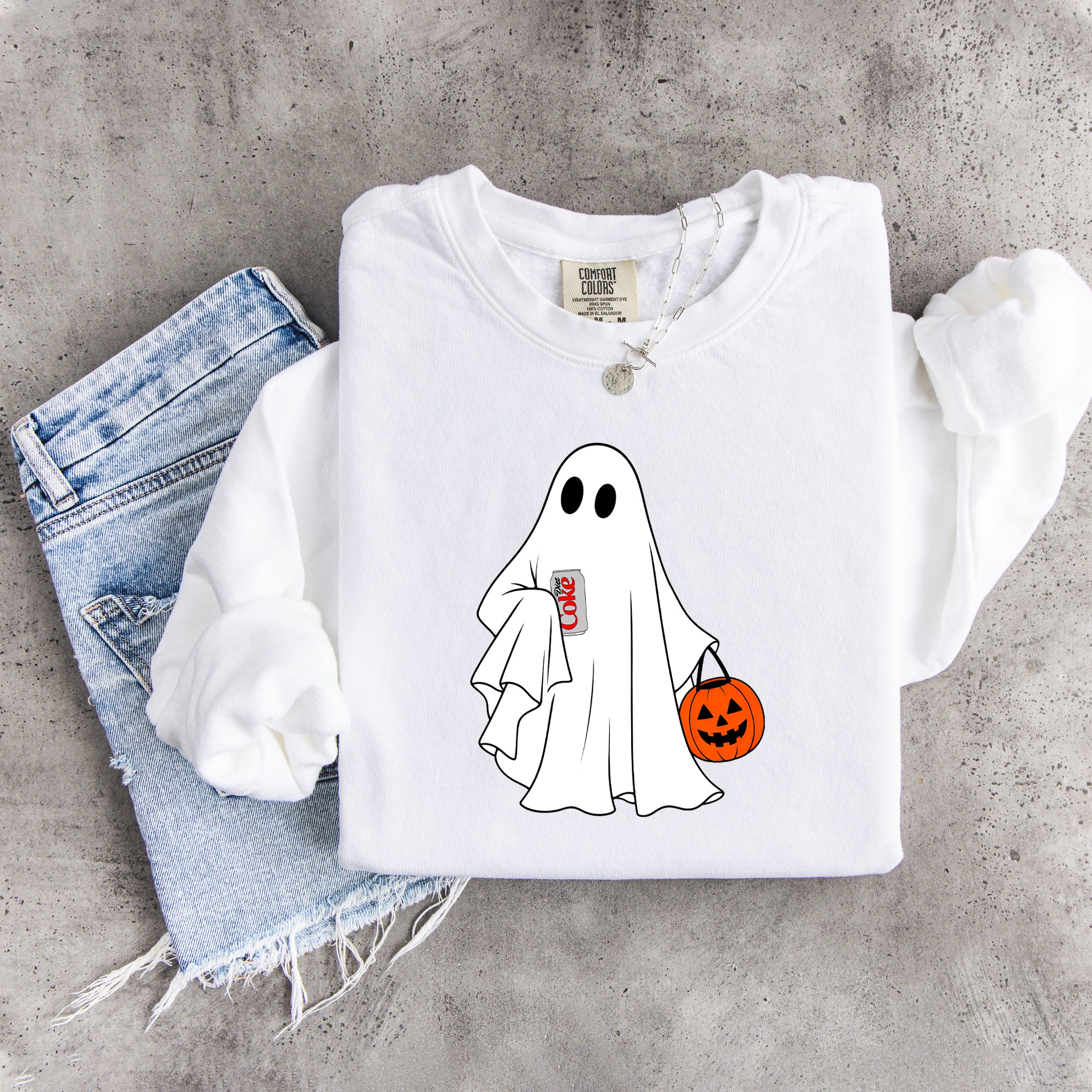 Halloween Diet Coke Ghost Sweatshirt