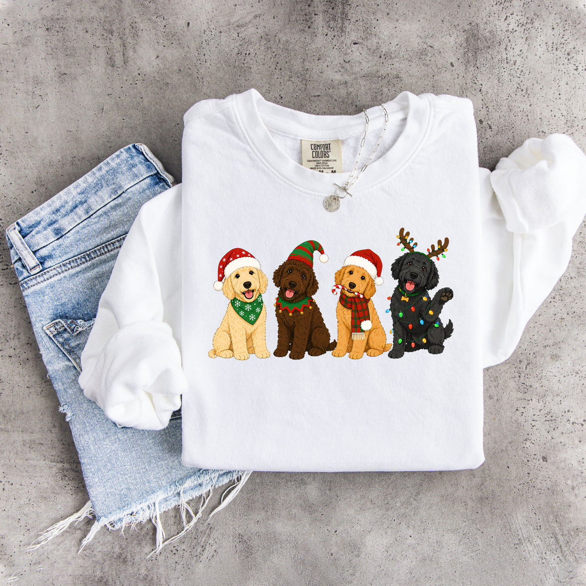 Golden Doodle Christmas Sweatshirt