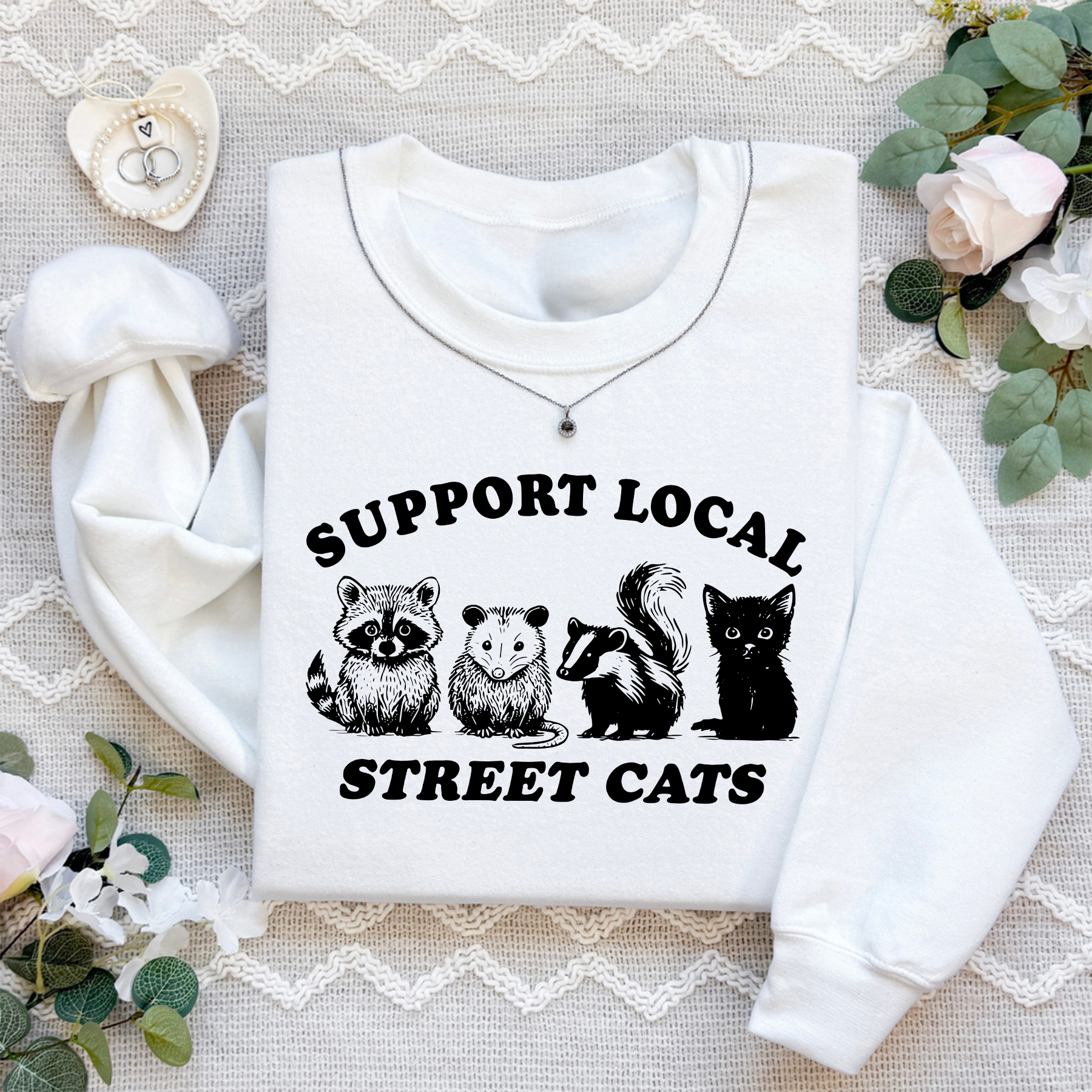 Support Your Local Street Cats Sweatshirt