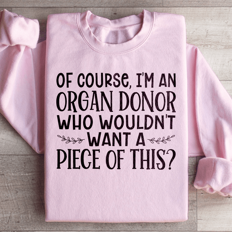 Who Wouldn't Want A Piece Of This Sweatshirt Light Pink / S Peachy Sunday T-Shirt